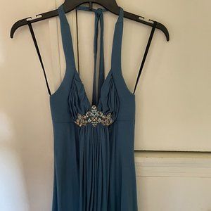 Sky Halter Top with Embellishment  NWOT